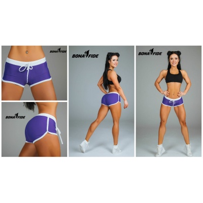   Bona Fide: Shorts "Purple & White" ( S)