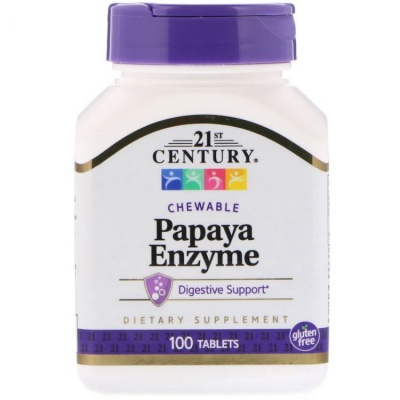  21st Century Papaya Enzyme 100 