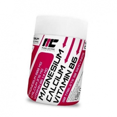 Витамины Muscle Care Magn+Calc+Vit B6 90 таблеток