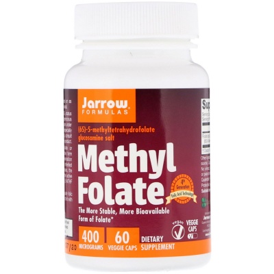 Витамины Jarrow Formulas Methyl Folate Фолиевая кислота 400 мкг 60 капсул