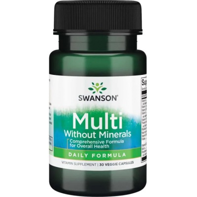 Витамины Swanson Multi without Minerals Daily Formula 30 капсул