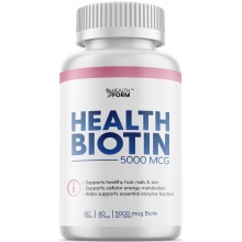 Витамины Health Form Biotin 5000 мкг 60 таблеток