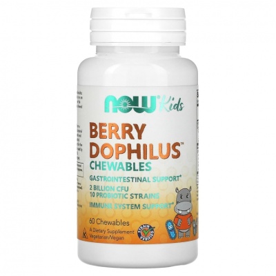 Витамины NOW Kids Berry Dophilus 60 таблеток
