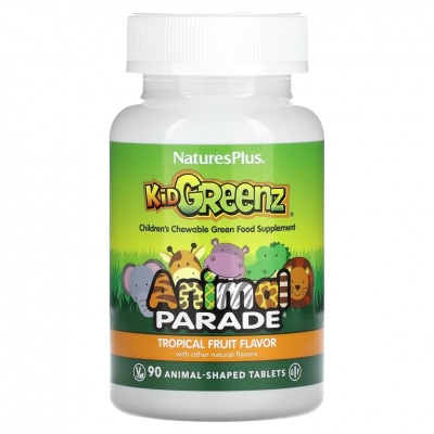 Витамины Natures Plus Source of Life Animal Parade KidGreenz 90 таблеток